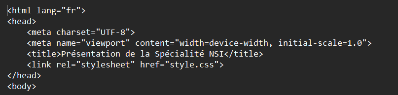 Exemple Html